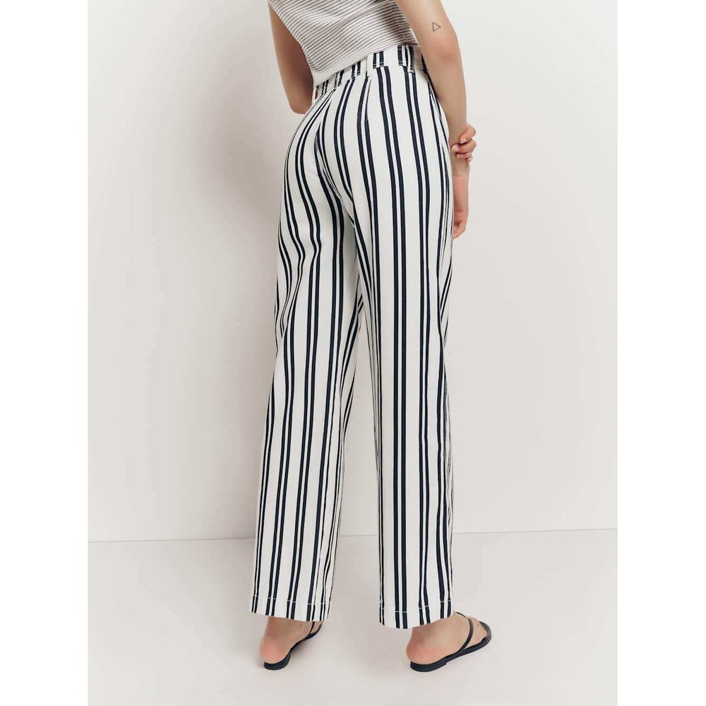 Reformation Logan Ultra High Rise Wide Leg‎ Jeans Black White NWT - Picture 3 of 13